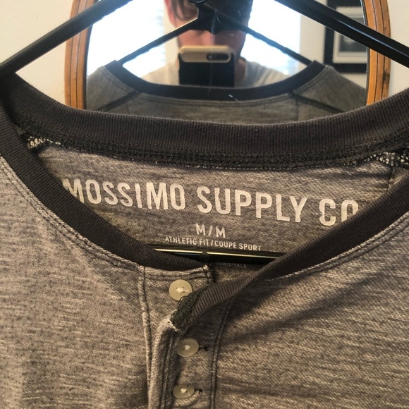 Mossimo Henley Shirt (Medium) - Picture 2 of 3